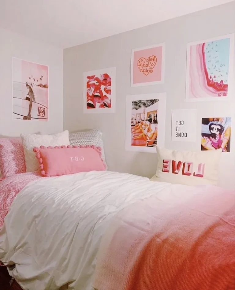 19 Pink Dorm Room Ideas to Make Your Space Pretty & Personalized