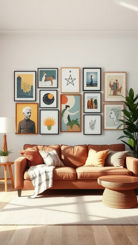 21 Stylish Living Room Ideas Featuring a Brown Couch