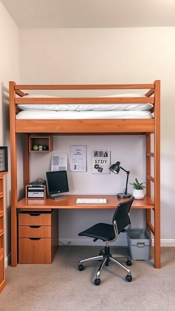 17 Dorm Room Ideas with Lofted Bed: Maximizing Space & Style