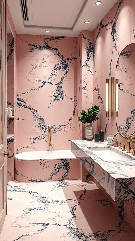 15 Stunning Pink and Black Bathroom Ideas You’ll Love
