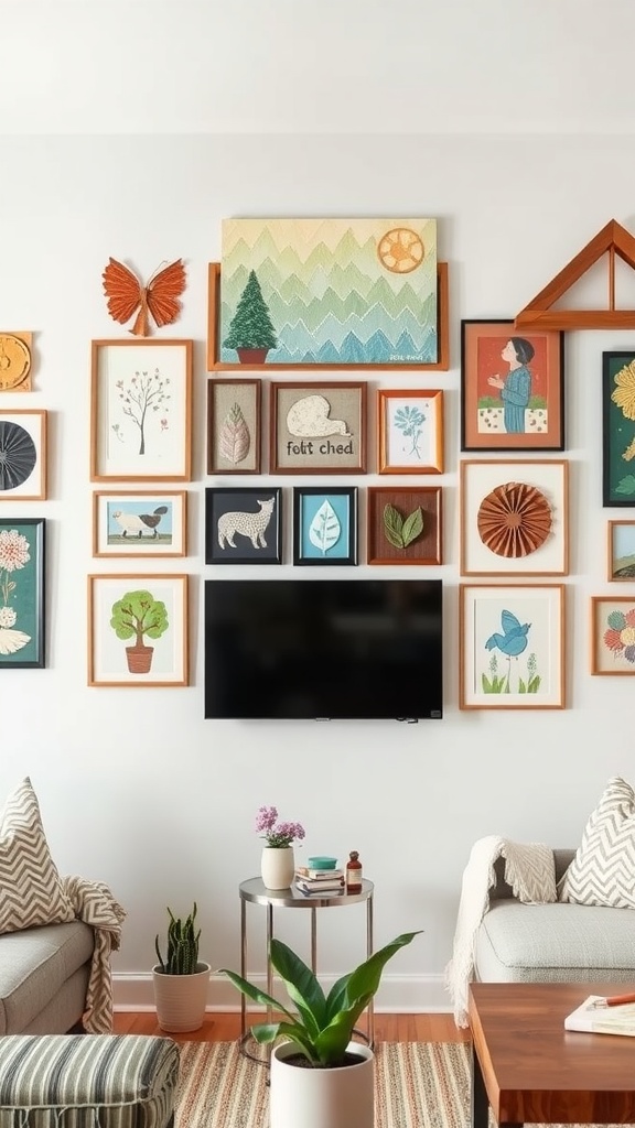 17 Stunning Ideas for a Gallery Wall in Your Living Room